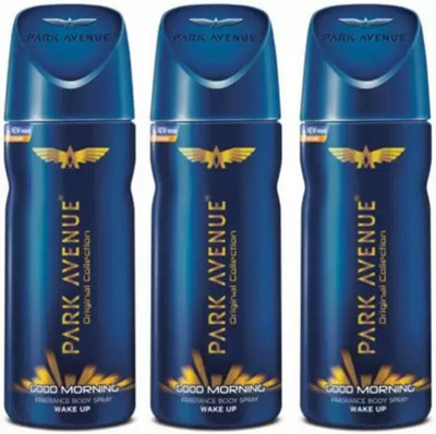 PARK AVENUE Good Wake Up Men Deodorant 150 Ml x3Pcs 1 Body Spray  -  For Men(450 ml, Pack of 3)