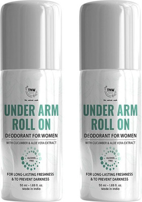 TNW - The Natural Wash Women Under arm Roll On Deodorant | Cucumber & Aloe Vera | Deodorant Roll-on  -  For Women(100 ml, Pack of 2)