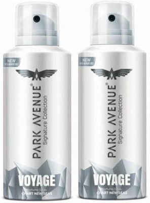 PARK AVENUE New Voyage Deodorant Spray  -  For Men(130 ml, Pack of 2)