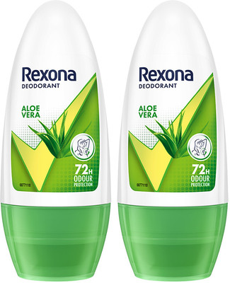 Rexona Aloe Vera Underarm Roll On Deodorant Deodorant Roll-on  -  For Women(100 ml, Pack of 2)