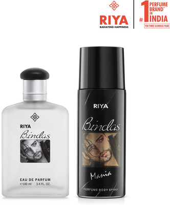 RIYA Bindas Perfume 100 ML & Bindas Deodorant 150 ML for Men Perfume Body Spray  -  For Men(250 ml, Pack of 2)