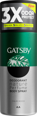 GATSBY Japan's No.1 Nature Perfume Body Spray - Calm Wood | Nature Inspired Fragrance | Deodorant Spray  -  For Men(150 ml)