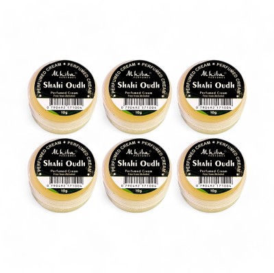 Al Hiba Shahi Oudh Perfumed Body Deodorant Cream  -  For Men & Women(10 g, Pack of 6)