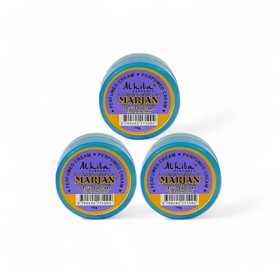 Al Hiba MARJAN Perfumed Body Cream - 10g (Pack Of 3) Deodorant Cream  -  For Men & Women(30 g, Pack of 3)