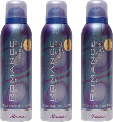 RASASI Romance Forever for men (Pack of 3) Deodorant Spray  -  For Men(600 ml, Pack of 3)