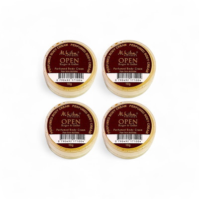 Al Hiba Open Roger & Gallet Perfumed Body Deodorant Cream  -  For Men & Women(10 g, Pack of 4)