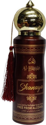 A J HASSAN Shanaya Alcohol Free Premium Deodorant Spray (200 ml, Pack of 2) Deodorant Spray  -  For Men & Women(200 ml)