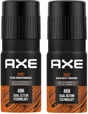 AXE RECHARGE 24X7 LONG LASTING DEODORANT 150 ML COMBO OF 2 Deodorant Spray  -  For Men(300 ml, Pack of 2)