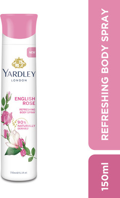 Yardley London by Wipro English Rose Refreshing Floral Scent Body Body Spray  -  For Women(150 ml)