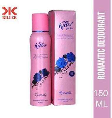 KILLER Romance Liquid Deodrant Long Lasting Freshness Deodorant Spray - For Men & Women(150 ml)