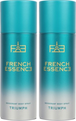FRENCH ESSENCE Luxury Triumph Deo Body Spray With Long Lasting Fragrance (150 ML Each) Deodorant Spray  -  For Men(300 ml, Pack of 2)