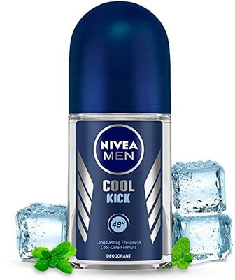 NIVEA Cool Kick Deodorant Roll On for Unisex, 50ml Deodorant Roll-on  -  For Men & Women(50 ml)