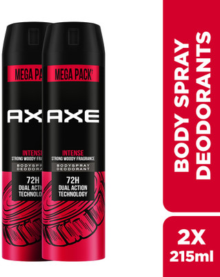 AXE Intense Deo Body Spray  -  For Men(215 ml, Pack of 2)