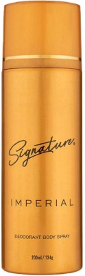 SIGNATURE Imperial Long Lasting Fragrance Skin Friendly Daily Use Deodorant Body Spray  -  For Men & Women(200 ml)