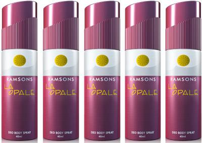 Ramson Deo La Opale Combo Pack of 5 Deodorant Spray  -  For Men & Women