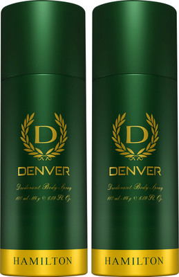 DENVER �Hamilton Deodorant Spray - For Men(360 ml, Pack of 2)