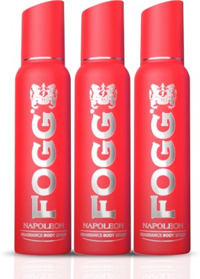 FOGG Napoleon No Gas Body Spray  -  For Men(450 ml, Pack of 3)