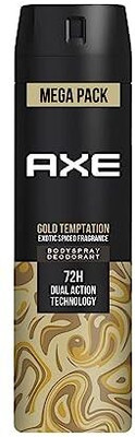 AXE GOLD TEMPTATION LONG LASTING BODY SPRAY 215 ML X 1 Body Spray  -  For Men & Women(215 ml)