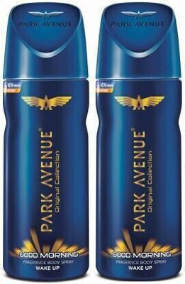 PARK AVENUE Good Morning pack of 2 Deodorant Spray  -  For Men(200 ml, Pack of 2)