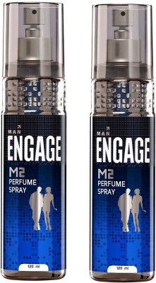 Engage Men M2 Body Spray 120ml*Pack of 2 Body Spray  -  For Men(240 ml, Pack of 2)