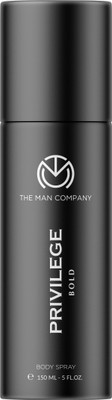 THE MAN COMPANY Deodorant For Men - Privilege Bold | Premium Fragrance | Long-lasting Freshness | Perfect For Everyday Use | Protects Against Body Odour | Makes You Bold & Fearless | Bergamot, Cinnamon & Musk Deodorant Spray - For Men(150 ml)