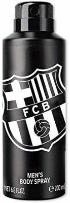 FC Barcelona Black Deodorant Spray  -  For Men(200 ml)