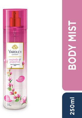 Yardley London Magnolia & Grapefruit Fine Fragrance Mist with 2X Perfume Body Mist  –  For Women(250 ml)