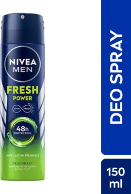 NIVEA Fresh Power Charge Deodorant Spray  -  For Men(150 ml)