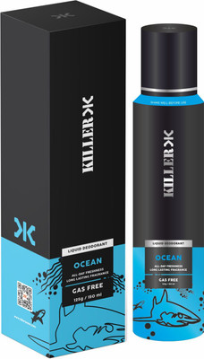 KILLER Ocean No Gas Deodorant Spray - For Men(150 ml)