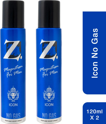 Z - Magnetism for Men Icon No Gas Deo, Spicy, Bold Deodorant, Prevents odor, Pack of 2 Deodorant Spray  -  For Men(120 ml, Pack of 2)