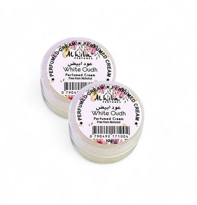 Al Hiba White Oudh Premium Long Lasting Body Perfumed Cream - Pack Of 2 (10gm) Deodorant Cream  -  For Men & Women(10 g, Pack of 2)