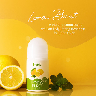 HYFIC Lemon Burst Underarms Roll On Bright & Fresh Underarms Alcohol & Aluminium Free Deodorant Roll-on  -  For Men & Women(50 ml)