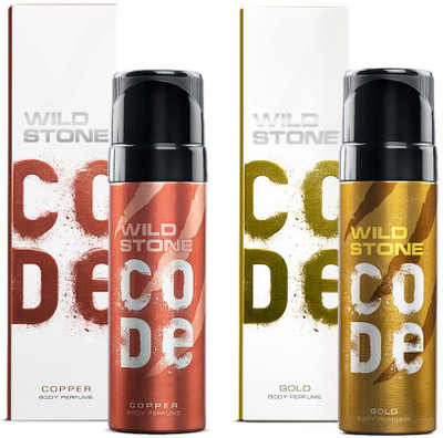 Wild Stone CODE Gold and Copper Long Lasting Body Perfume for Men (150 ml each) Deodorant Spray  -  For Men(300 ml, Pack of 2)