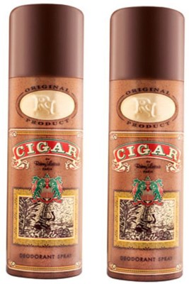 LOMANI Remy Latour Cigar Body Spray 400 ML ( Pack of 2 ) Deodorant Spray  -  For Men & Women(400 ml, Pack of 2)