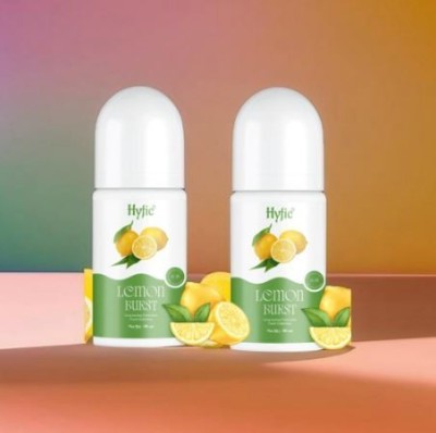 HYFIC Alcohol-Free Deodorant Roll-On with Uplifting Lemon Citrus - Deodorant Roll-on  -  For Men & Women(50 ml, Pack of 2)