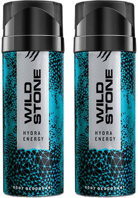 Wild Stone Hydra Energy ( PACK OF 2)� Deodorant Spray  -  For Men(300 ml, Pack of 2)