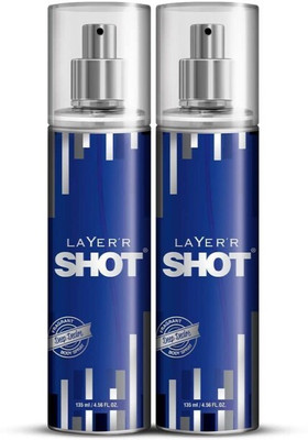 LAYER'R SHOT DEEP DESIRE (2x135ML) Body Spray - For M... Deodorant Spray  -  For Men(135 ml, Pack of 2)