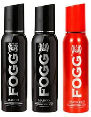 FOGG marco & napoleon Deodorant Spray  -  For Men(90 ml, Pack of 3)