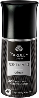 Yardley London Gentleman Classic With 48H Long Lasting Scent Deodorant Roll-on  -  For Men(50 ml)