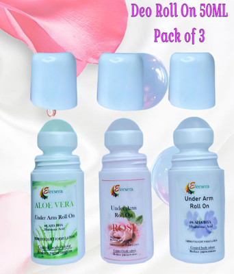 Elecsera Underarms Roll On Soft, Smooth & Fresh Effective for All days Deodorant Roll-on  -  For Men & Women(50 ml, Pack of 3)