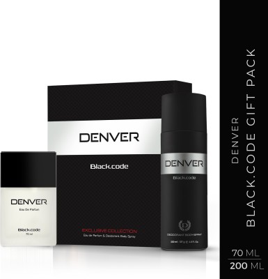 DENVER Black.code Gift Set Body Spray  -  For Men(270 ml, Pack of 2)