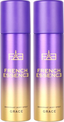 FRENCH ESSENCE Grace Long Lasting Fragrance (150ml Each) Deodorant Spray  -  For Women(300 ml, Pack of 2)