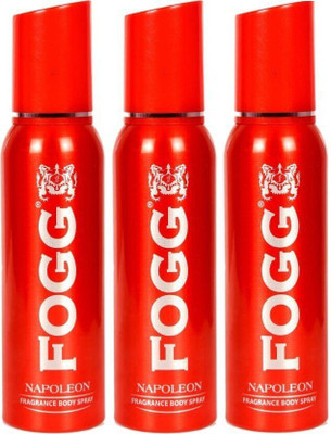 FOGG Napoleon red Deodorant Spray  -  For Men(120 ml, Pack of 3)