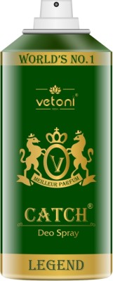 VETONI LEGEND BODY SPRAY FOR MEN (PACK OF 1) 165ML EACH(165ML) Deodorant Spray  -  For Men & Women(165 ml)