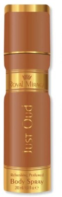 ROYAL MIRAGE Just Oud Deodorant Body Spray Body Spray  -  For Men & Women(200 ml)