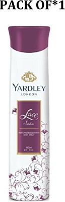 Yardley London LACE SATIN BODY SPRAY 150ML PACK *1 Body Spray  -  For Women(150 ml)