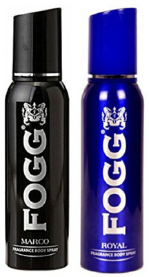 FOGG MARCO DEODORANT 120 ML+ROYAL DEODORANT 120 ML COMBO PACK 2 DEODORANT BODY SPRAY Body Spray  -  For Men(240 ml, Pack of 2)