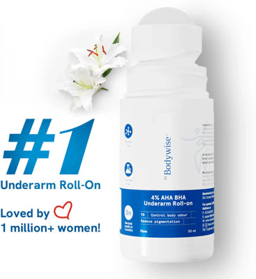 Be Bodywise 4% AHA BHA Underarm Roll On | Reduces Pigmentation & Odour | Flora Fragrance Deodorant Roll-on  -  For Women(50 ml)