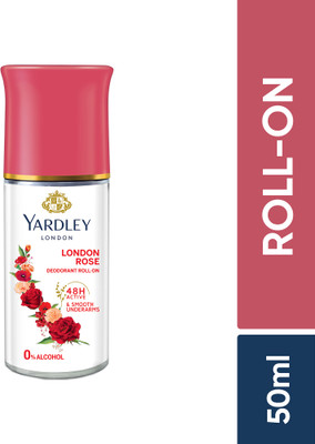 Yardley London London Rose Anti-Perspirant with 48-Hour Active Sweat Protection Deodorant Roll-on  -  For Women(50 ml)