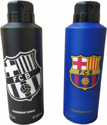 FC Barcelona FCB Deodorant Spray  -  For Men(200 ml, Pack of 2)